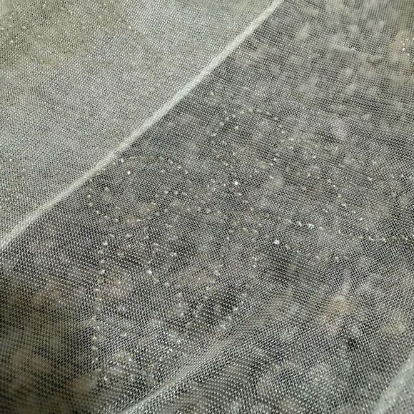 Cream Tan Butterfly Y2K Neck Scarf 90s Fringe Tassel Rhinestone - Picture 4 of 7